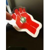 Double Thumb Peyote Fist - Clear Weatherproof Vinyl Decal