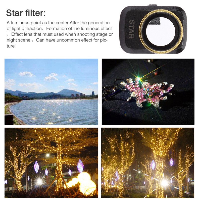 Optical Glass Lightweight Star Lens Protection Filter Camera Accessory for