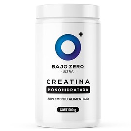 Bajo Zero Ultra Creatina Monohidratada en Polvo - Creatina para Hombres y Mujeres, Sin Sabor, de Rápida Absorción, 500g