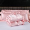 Satin Queen Comforter Set Silk Like Satin Bedding Set Hotel
