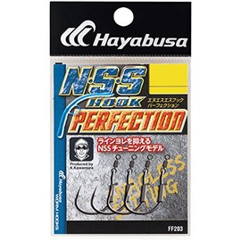 ハヤブサ(Hayabusa) シングルフック NSSフック パーフェクション 3/0号 3本 ブラックニッケル FF203