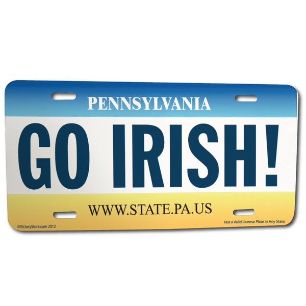 VictoryStore Front License Plate - Notre Dame Go Irish -
