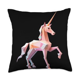 Origami Master Folding Paper Craft Origami Unicorn Japanese Art Paper Folding Artist Throw Pillow, 18x18, Multicolor