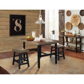 Sonoma 20" H Reclaimed Wood with Metal Legs Barstool, Natural