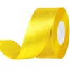 Showin 1 1/2 Inch Double Face Satin Ribbon Yellow, 50Yards