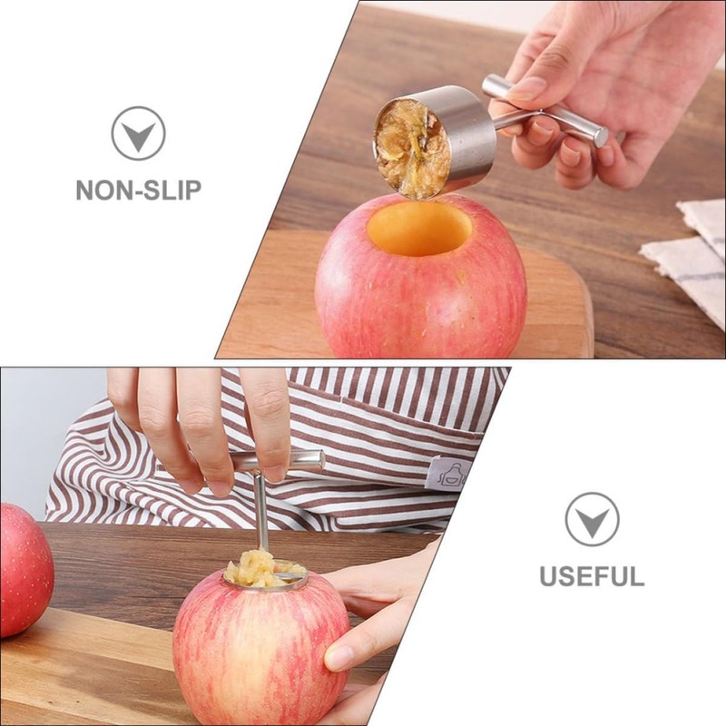 Descorazonador de Manzanas Acero Inoxidable 2 Piezas