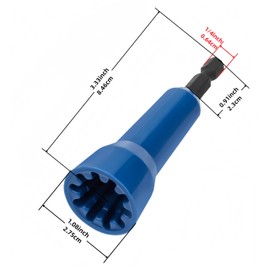 2 Pcs Wire Nut Twister,Wire Twister Tool for Drill,Wire Nut Twister for Drill with 1/4" Chuck to Enhanced Wiring Efficiency,Blue