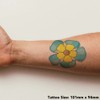 'Forget-Me-Not' Temporary Tattoo - Water Resistant, Skin-Safe, Non-Toxic Transfer (TO00058289)