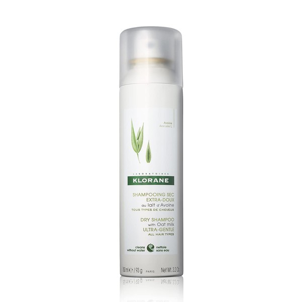 Klorane - Dry Shampoo With Oat Milk - Gentle Formula Instantly Revives Hair - Paraben & Sulfate-Free - 3.2 fl. oz.