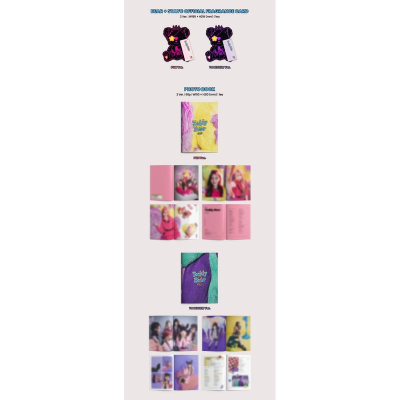STAYC - Teddy Bear 4th Single Album+Folded Poster (Fun ver,