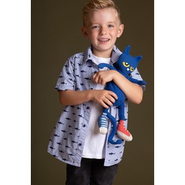MerryMakers Pete the Cat Plush Doll, 14.5-Inch , Blue