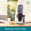 QuadCast Mic Covers Foam with Furry Microphone Windscreen Muff -