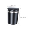 iplusmile 1pc Portable Ash Holder with Lid Led Light Design