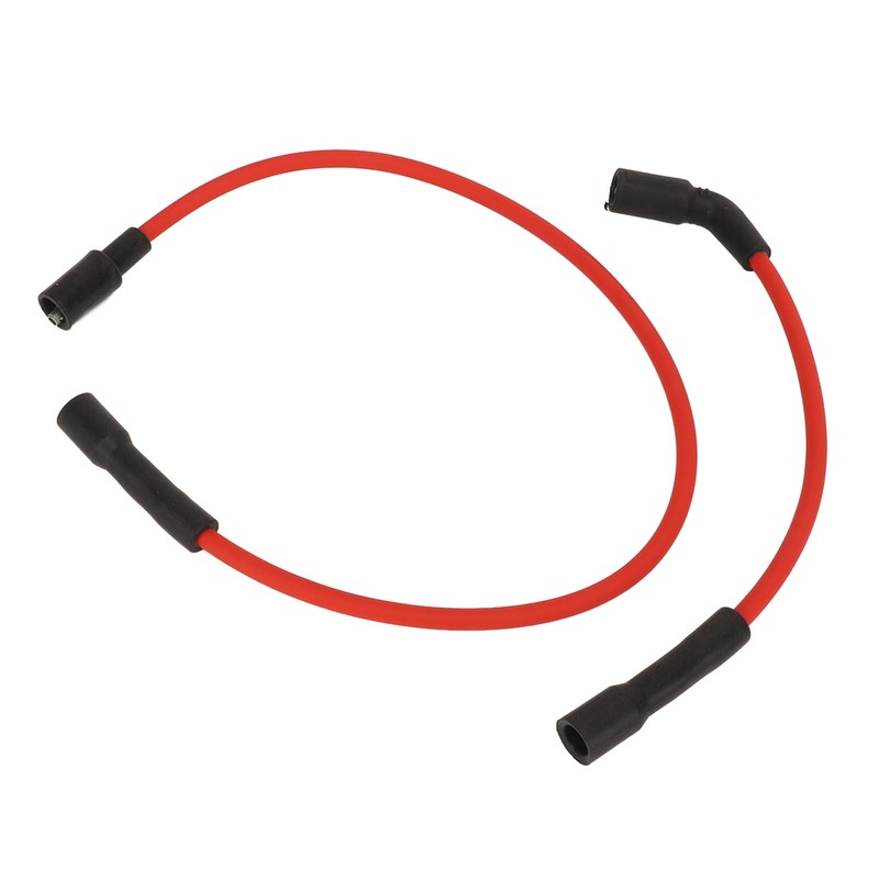 2 Pcs 8mm Spark Plug Wire Set Rubber Sparking Plug