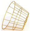 Gold Iron Wire Baskets and Trays, Round and Rectangular, 4-ct