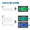 Runleader - Operating Hour Counter Tachometer, Maintenance Reminder, Multicoloured Backlit