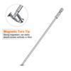 sourcing map T15 Security Torx Bit 1/4" Hex Shank 6"