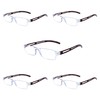 VisionGlobal 5 Pairs Reading Glasses, Blue Light Blocking Glasses, Computer