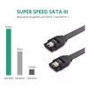 Meiso Cables De Datos Sata 3 Rectos Con Seguro, Paquete