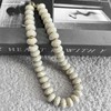 Aoyom Chunky Acrylic Beaded Choker Necklaces for Women Cream