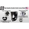 Qbit SQ1000-S Stainless Steel Cut Outs, Magnepull QBit Outlet Square