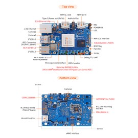 Orange Pi 5 Ultra 8GB RAM LPDDR5 Rockchip RK3588 Development Board, 8K Video Decoding 2.4GHz Frequency M.2 PCIE 2.5G LAN Wi-Fi 6E+BT 5.3/BLE Single Board Computer (8G+Supply)