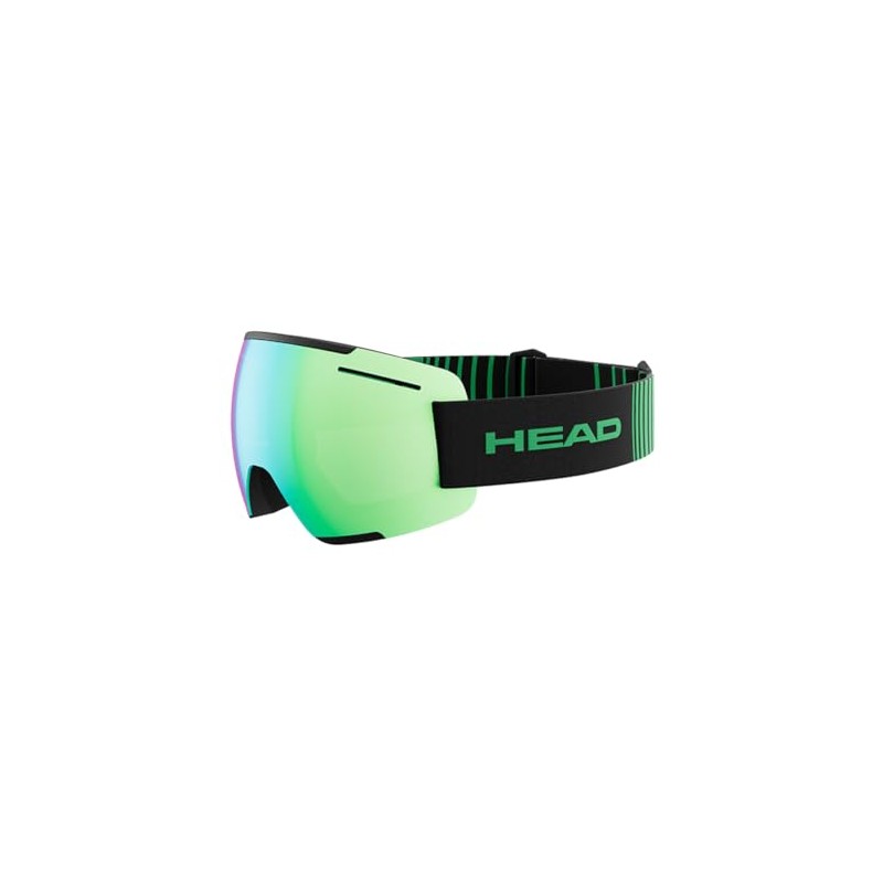 HEAD Unisex Adult F-LYT Ski and Snowboard Goggles, Green/Black, L
