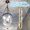 PATIKIL 4mm Copper Fast Link Screw Lock Chain Connector Oval