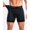 Bikewa Men's Cycling Underwear with Anti-Slip Leg Grips 4D Padded