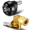 Tondiamo 2 Pcs Pressure Washer Nozzle and Pivoting Coupler Kit