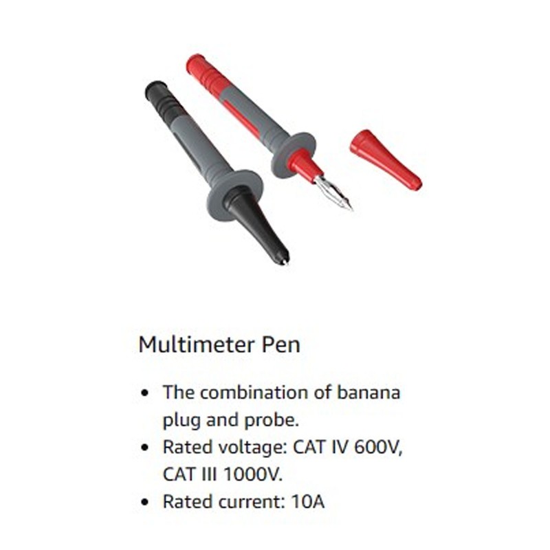 25Pcs Multimeter Test Cable Kit Probe Line Wire Hook Crocodile