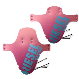Riesel Design® MTB Mudguard Set (1 x kol:OSS + 1 x Mud:pe) with Cable Ties/Stylish MTB Mudflap/Mountain Bike Mudguard as Splash Guard for All Wheel Sizes