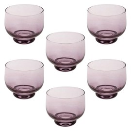 Karma, 4oz. Shot Glasses Set of 6, Mid-Century Shot Glasses, Liquor and Spirit Glasses Set, Blackberry