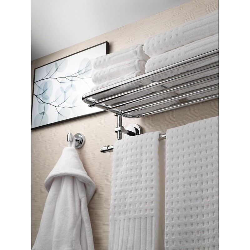 Moen DN0703BN Iso Single Modern Robe Hook, Brushed Nickel