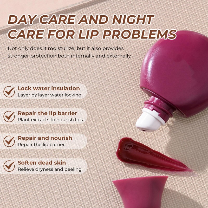 Tinted Lip Balm,Shiny Plumping Lip Balm | Mild and Safe