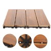 Tofficu Interlocking Decking Tiles Splashproof Outdoor Flooring for Balcony Deck