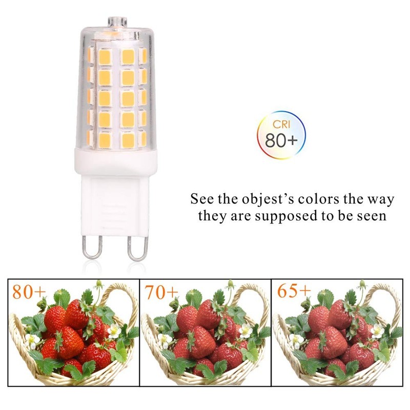 BAOMING G9 LED Bulb 4W, 40 Watt T4 G9 Base
