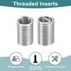 sourcing map 30Pcs Helical Threaded Inserts, M5-0.8x3D 304 Stainless Steel