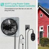 Hipoilk 12 Inch Shutter Exhaust Fan, Wall Mount Attic Fan
