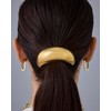 PAVOI 14K Yellow Gold Plated Chunky Metal Hair Band Ponytail