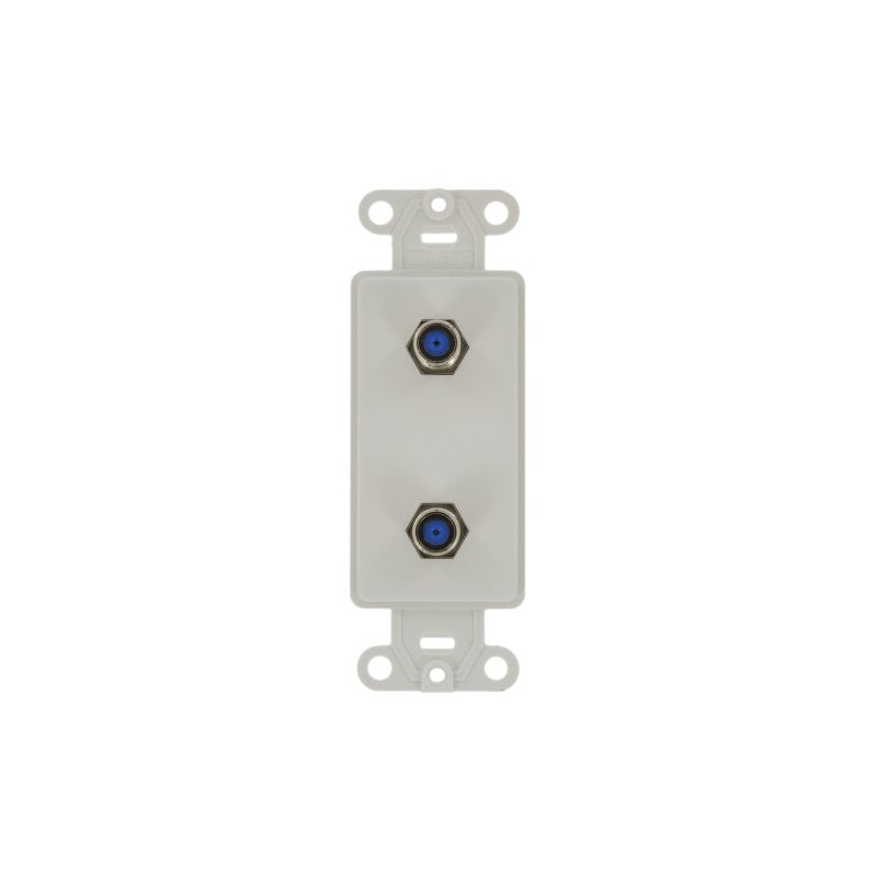 Leviton 40682-W CATV Video Decora Insert Flush Mount Jack, White