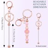 Sugiury 6 Pcs Beadable Keychain Bars Bulk for Beads DIY