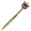 Schooner Bay Co. 9-1/2" Solid Brass Fox Letter Opener- Antique