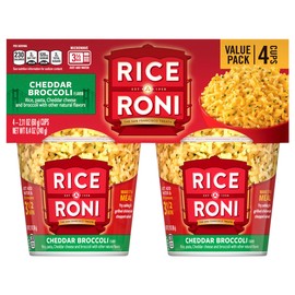 Rice A Roni 4pk Cups-Cheddar Broccoli