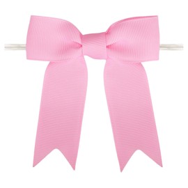 Meseey Premade Grosgrain Ribbon Bows for Treat Bags, 3 Inches, Set (Light Pink, 30)