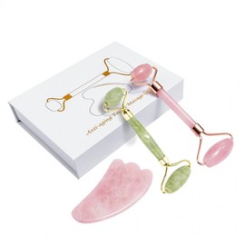 Jade Massager Set Meridian Facial Lifting RD-10808 Green