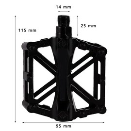 Winlauyet Bicycle Cycling Bike Pedals 9/16" With Sealed Anti-Slip Durable For Universal BMX Mountain Bike Road Bike Trekking Bike (Black)