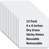 SVNOOC Multiple Use Removable Labels, Dry Wipe Labels Stickers, White,