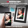 Monster Smart Home 8-inch Digital Picture Frame with 16GB of