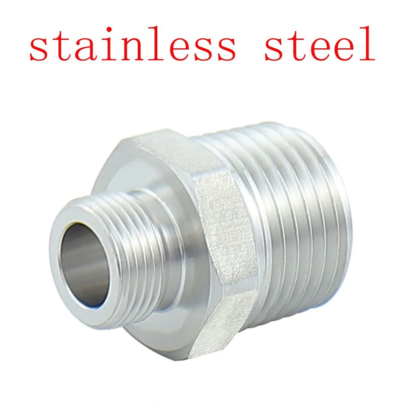 Hsmhose Rv Faucet Adapter,Stainless Steel 1/2" NPT to 3/8" Compression